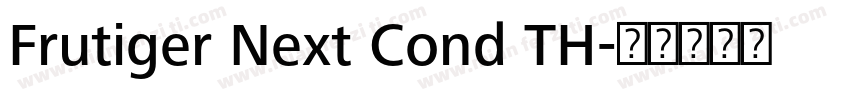 Frutiger Next Cond TH字体转换